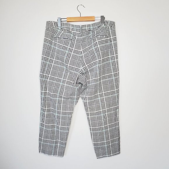 Old Navy Pants Pixie High Rise Slim Ankle Academia Plaid Preppy Stretch 20 - Picture 4 of 11